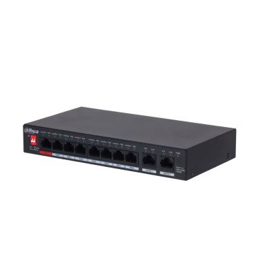 מתג רשת PoE Gigabit 8 יציאות עם הספק 96W Dahua DH-PFS3010-8GT-96