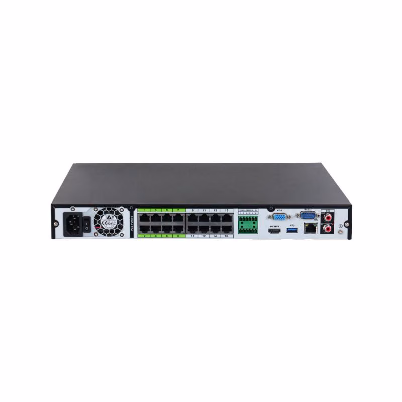 מקליט רשת NVR פרו 16 ערוצים עם 16 יציאות PoE מובנות Dahua DHI-NVR5216-16P-EI