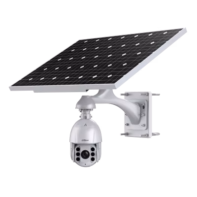 ערכת מעקב סולארית מצלמת PTZ 4MP זום 32x עם פאנל 125W Dahua KIT/DH-PFM378-B125-CB/DH-SD6C3432XB-HNR-AGQ-PV/DH