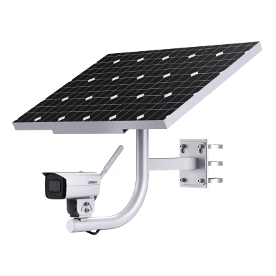 ערכת מעקב סולארית 2MP עם מצלמת 4G ופאנל 60W Dahua KIT-DH-PFM378-B60-W/DH-IPC-HFW3241DF-AS-4G/PFA150
