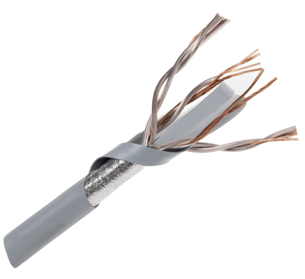כבל אלקטרוניקה מסוכך נחושת מלא 2x22AWG