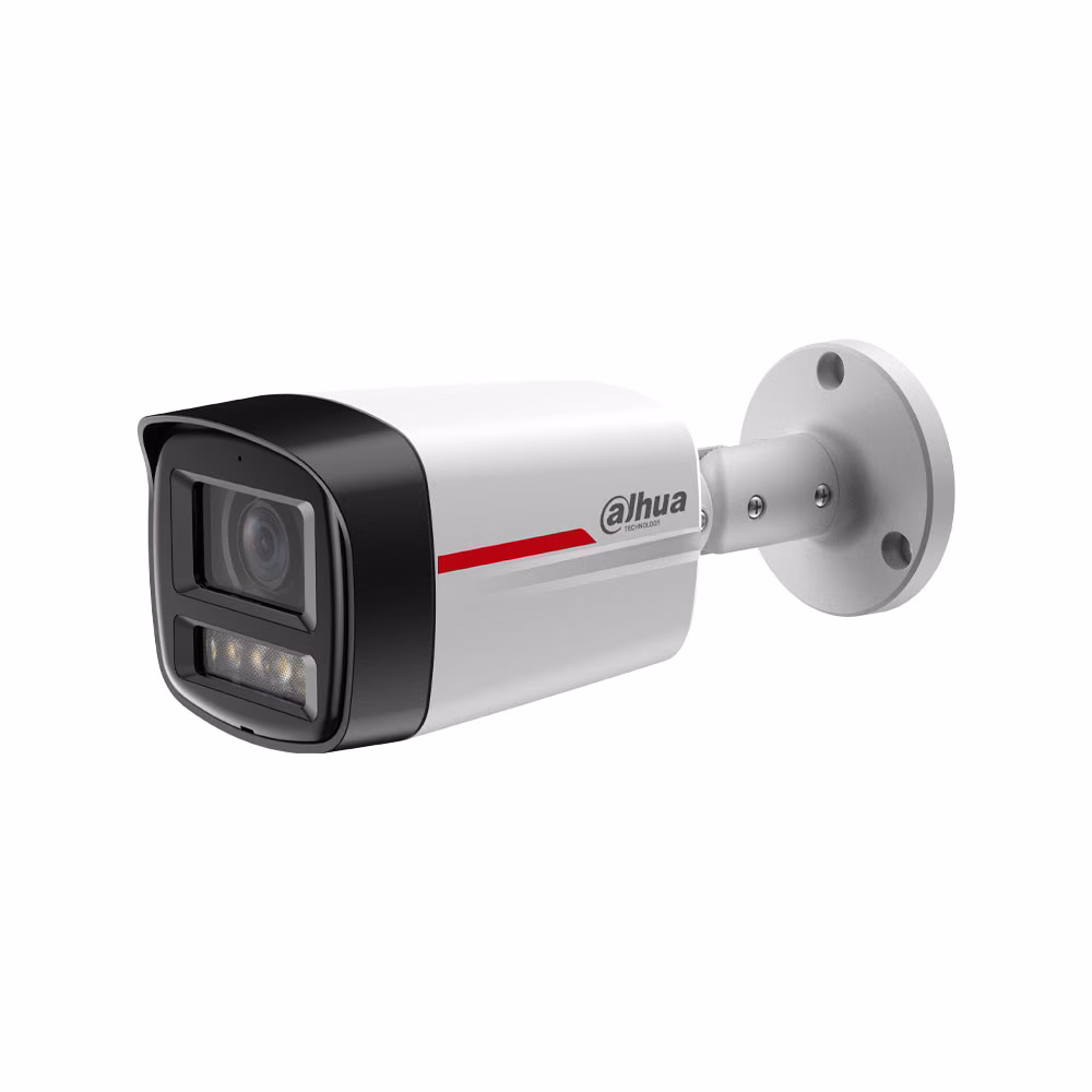 מצלמת בולט 4MP עם TIOC הרתעה פעילה דו-כיוונית ותאורה כפולה Dahua DH-IPC-HFW2449TL-S-PV