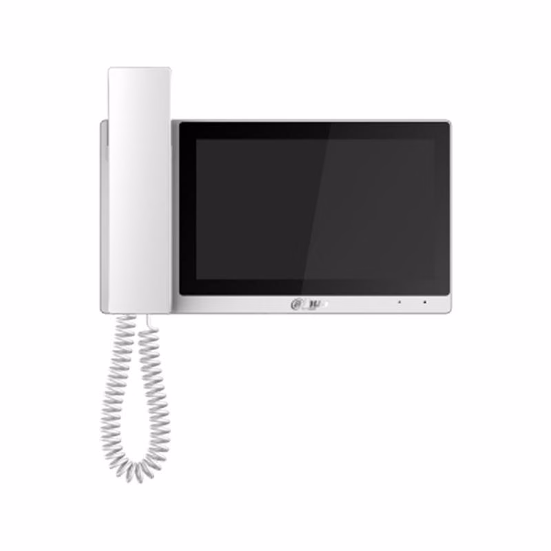 מסך אינטרקום מגע 7 אינץ' עם שפופרת ו-Wi-Fi Dahua VTH5421EW-H