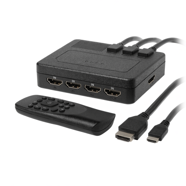 בורר HDMI 1X5 4K 60Hz כולל שלט