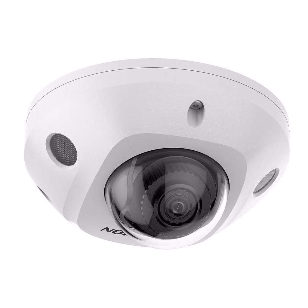 מצלמת אבטחה מיני כיפה 4MP AcuSense כניסות מגע ואודיו Hikvision DS-2CD2543G2-IS
