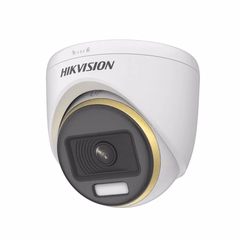 מצלמת אבטחה TVI ColorVu טורט 2MP צבע 24/7 Hikvision DS-2CE70DF3T-LMFS