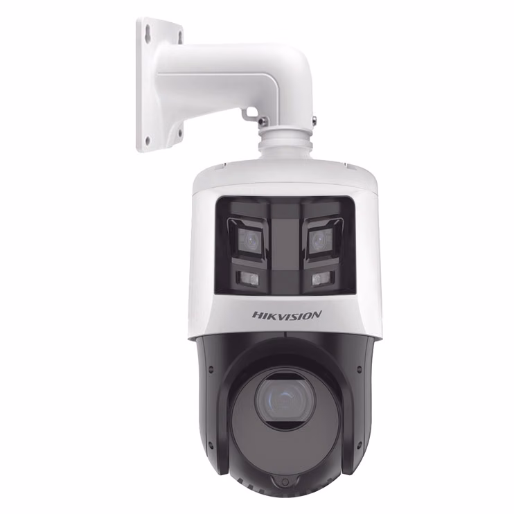 מצלמת PTZ IP TandemVu דו-עדשתית 4MP זום אופטי X25 ColorVu Hikvision DS-2SE4C425MWG-E