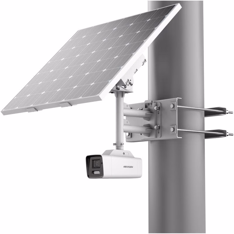 מצלמת אבטחה קיט סולארי מקצועי 4MP ColorVu AcuSense עם 4G Hikvision DS-2XS6A47G1-LS/C36S80
