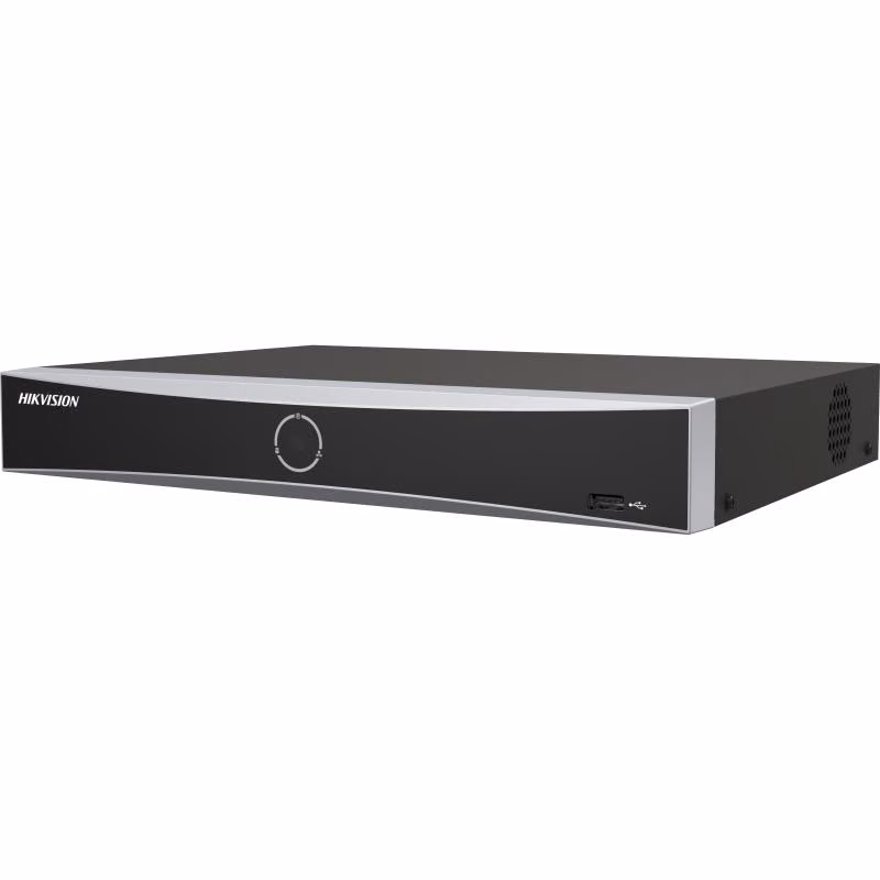 מערכת הקלטה NVR 4 ערוצים AcuSense 4K תא דיסק אחד Hikvision DS-7604NXI-K1