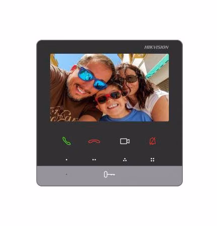 פאנל פנימי לאינטרקום דו גידי HD ללא מסך עם 9 לחצני מגע Hikvision DS-KH7000EY-E2