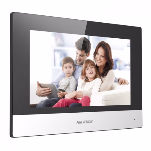 תחנה פנימית לאינטרקום IP עם מסך מגע 7 אינץ' Hikvision DS-KH6320-TE1