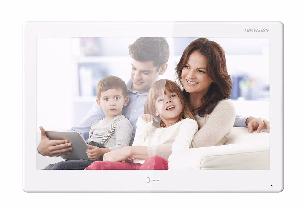 תחנה פנימית IP מבוססת Android עם מסך מגע 10.1 אינץ' ו-Wi-Fi בצבע שחור Hikvision DS-KH9510-WTE1-B